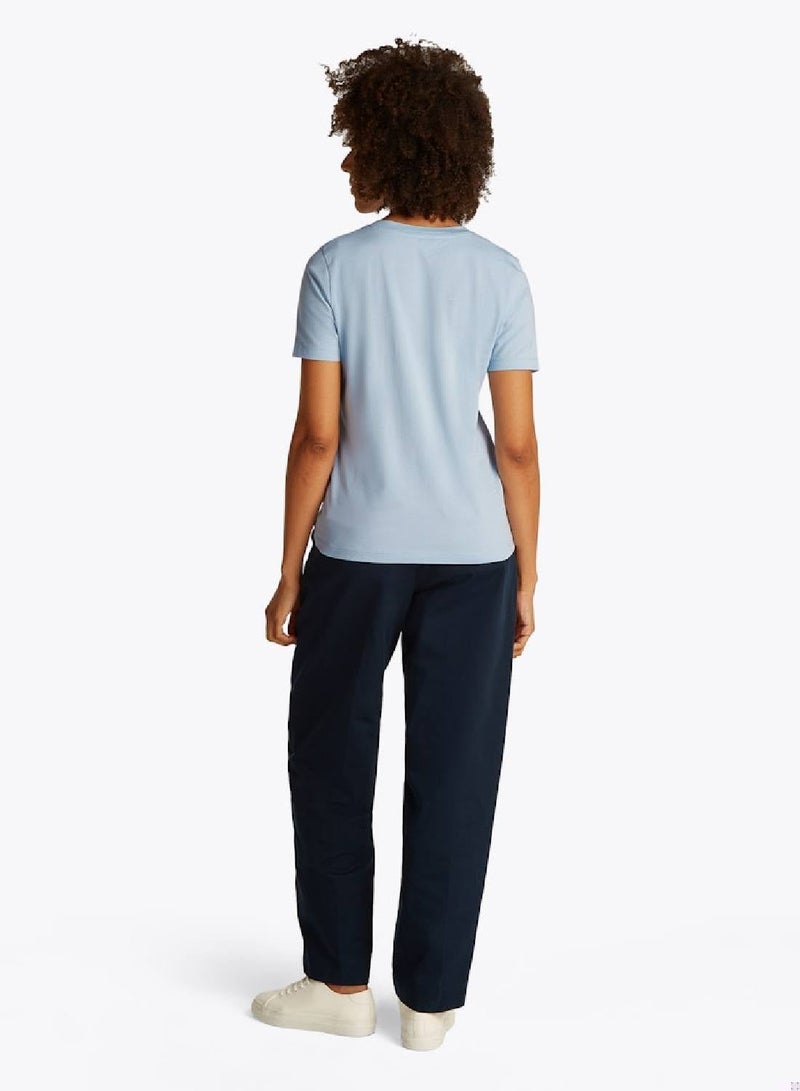 تومي هيلفيغر تيشيرت بشعار ورقبة دائرية - Image 4